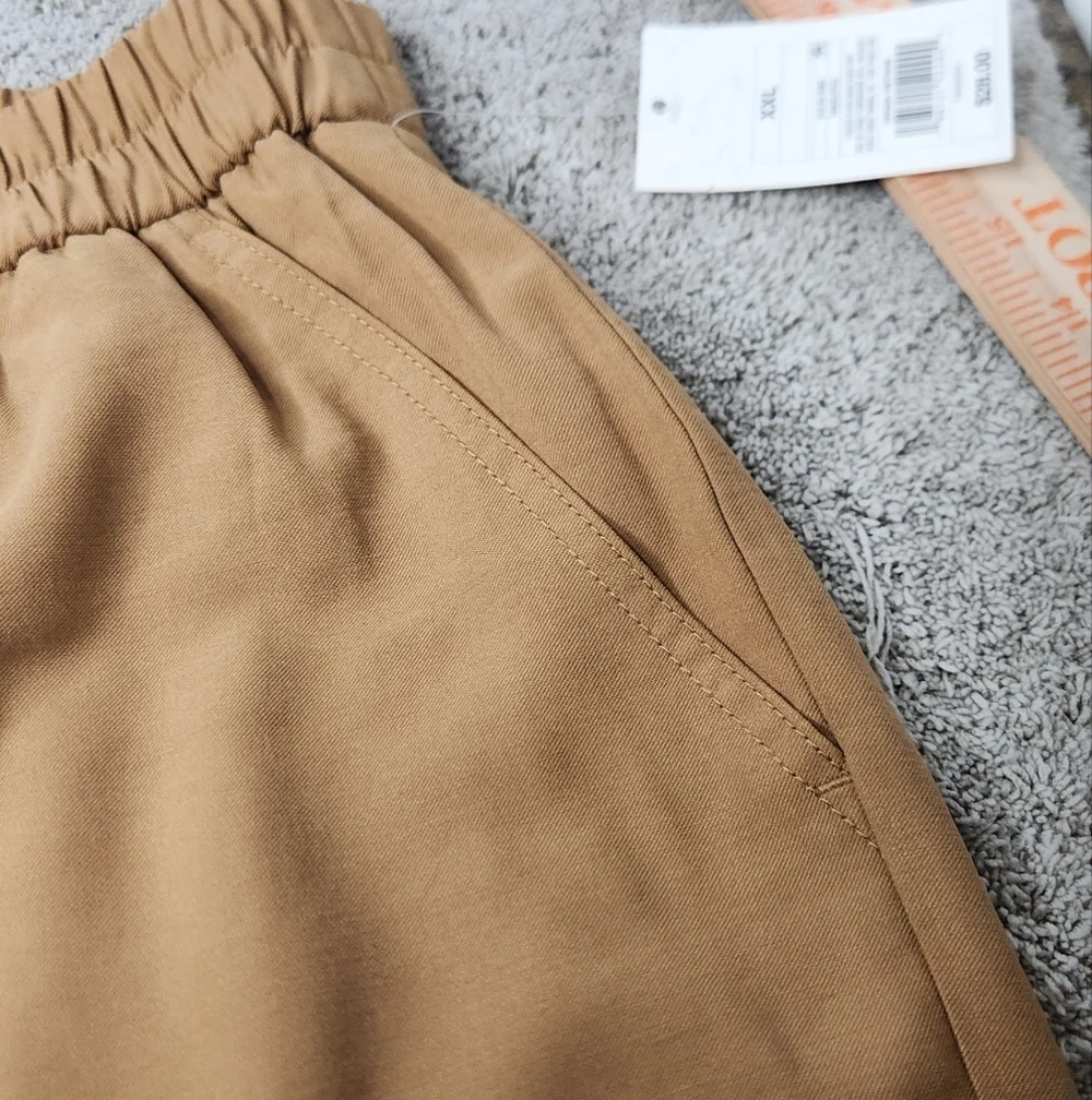 Women's High-Rise Ankle Cargo Pants - A New Day Tan XXL - Picture 5 of 14